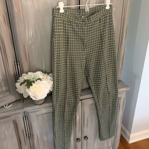 Free People Skinny Plaid Pants